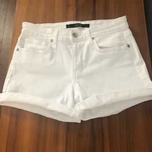 Joes jeans white denim shorts 25